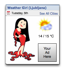 WeatherGirl Facebook mockup WeatherGirl Facebook mockup