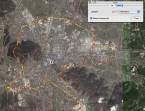 Proposed path - ~35km