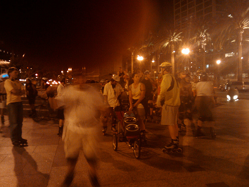 Friday Night Skate at the Ferry building plaza